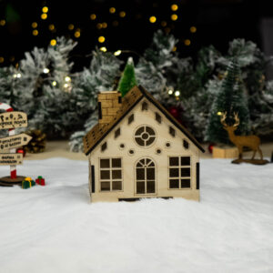 Ξύλινο χριστουγεννιάτικο σπιτάκι 6