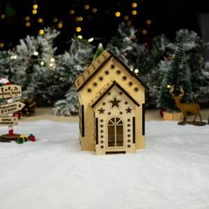 Ξύλινο χριστουγεννιάτικο σπιτάκι 8