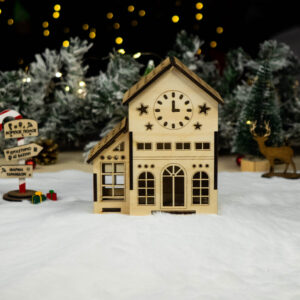 Ξύλινο χριστουγεννιάτικο σπιτάκι 2